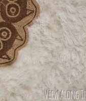 This is genius! How to make a faux fur rug!