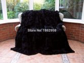 Black Fur Blankets
